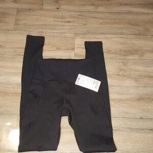 Navy Blue Heather Athletic Leggings- NWT